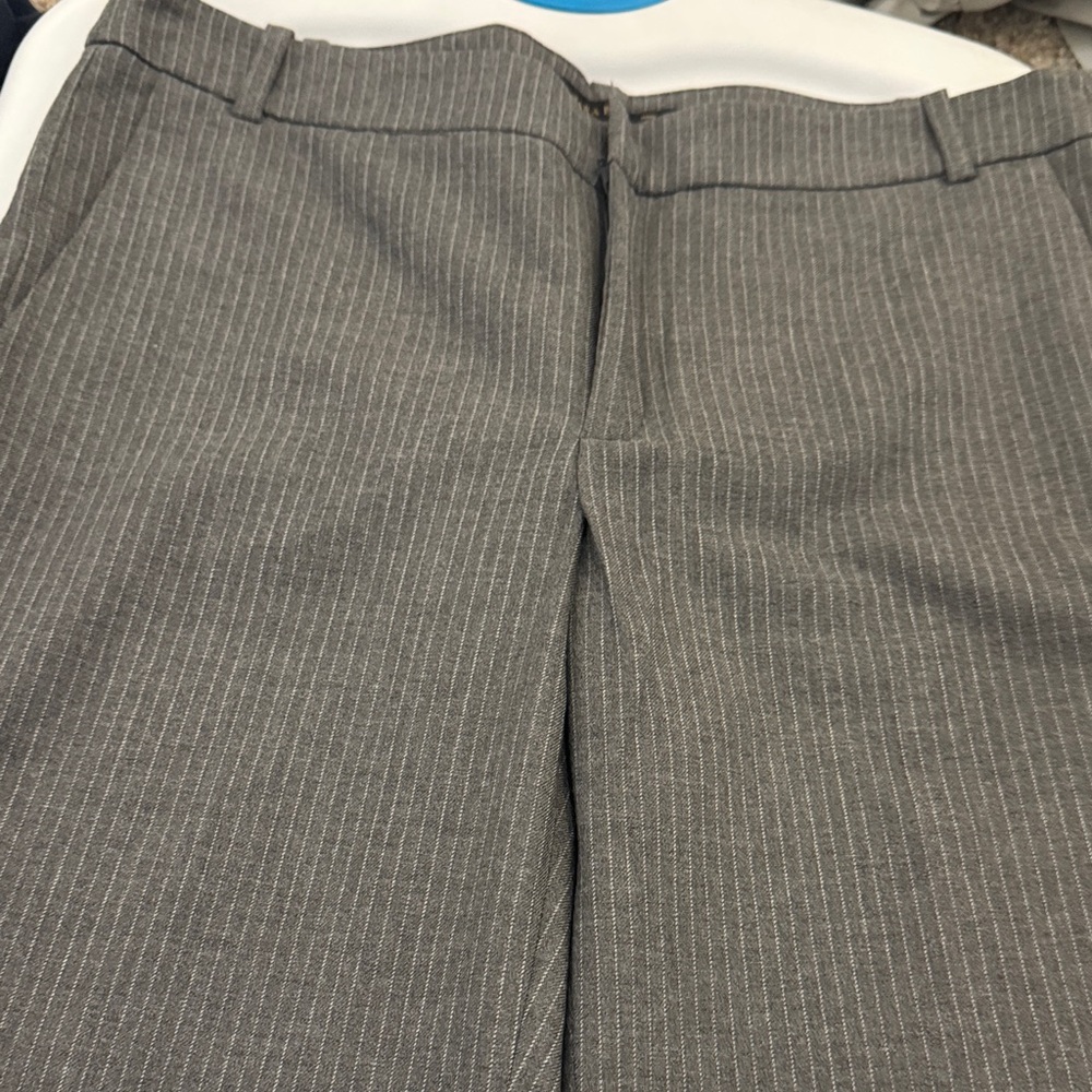 Zara Gray Pinstripe straight pants